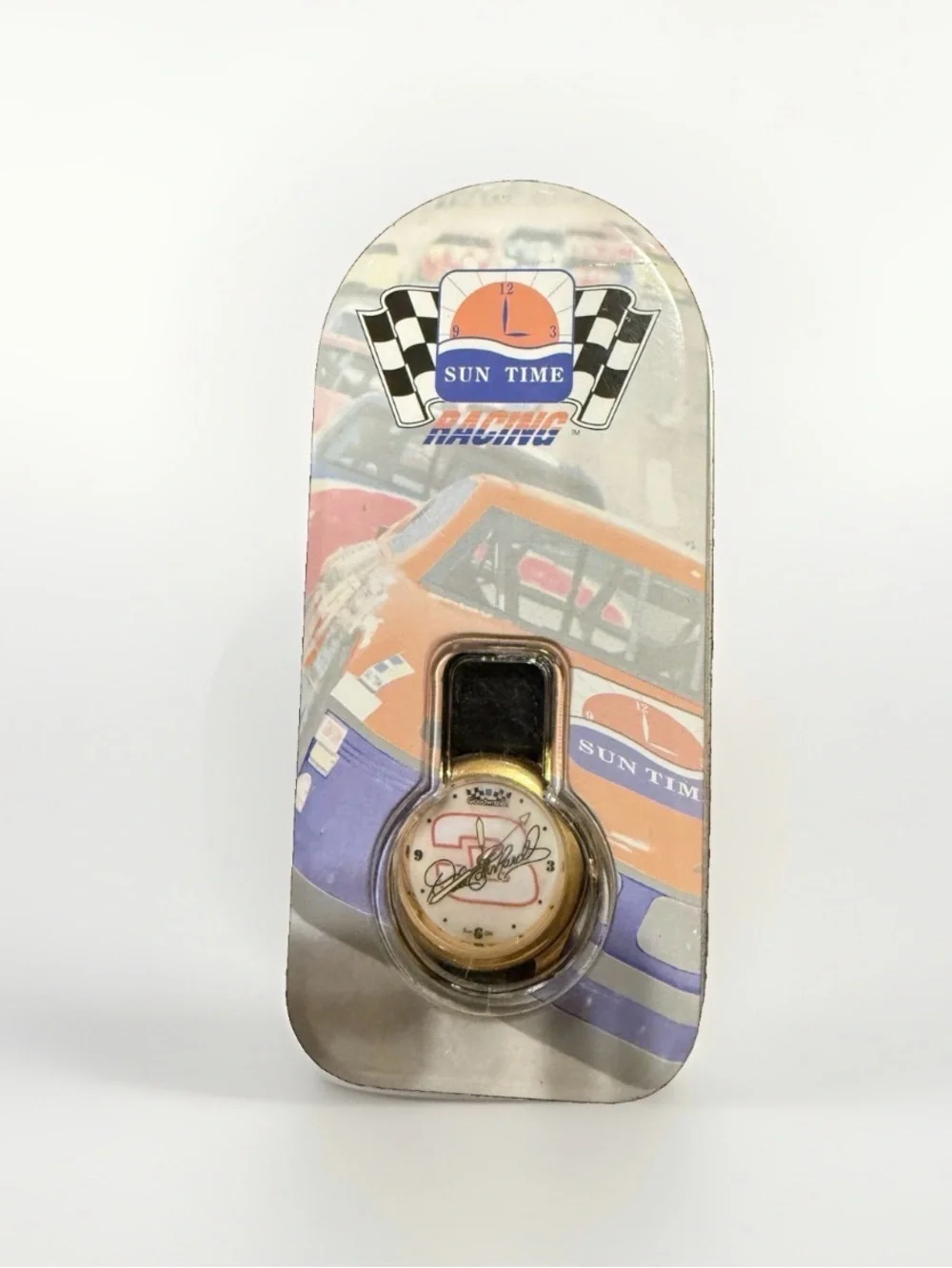Dale Earnhardt 1994 Sun Time Wrist Watch Black Leather Band New Never Worn